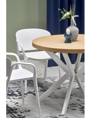 PERONI Stół Rozkładany Dąb Złoty Fi100-250cm - Elegancja i Praktyczność