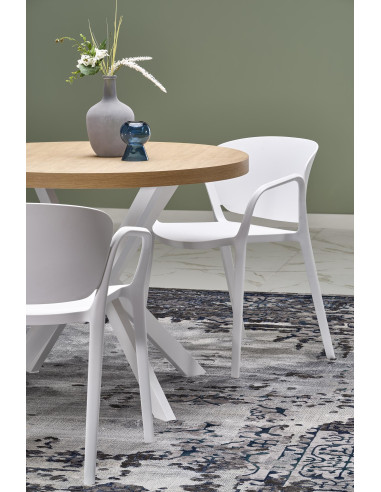 PERONI Stół Rozkładany Dąb Złoty Fi100-250cm - Elegancja i Praktyczność