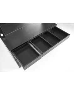 HOLLYWOOD XL Toaletka z Oświetleniem LED Czarna 120x55x140cm - Styl i Smak 2