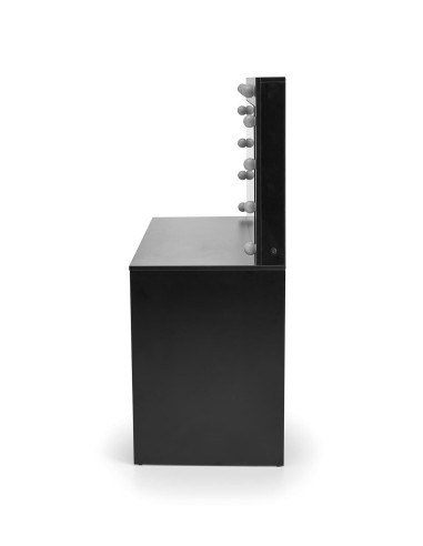 HOLLYWOOD XL Toaletka z Oświetleniem LED Czarna 120x55x140cm - Styl i Smak