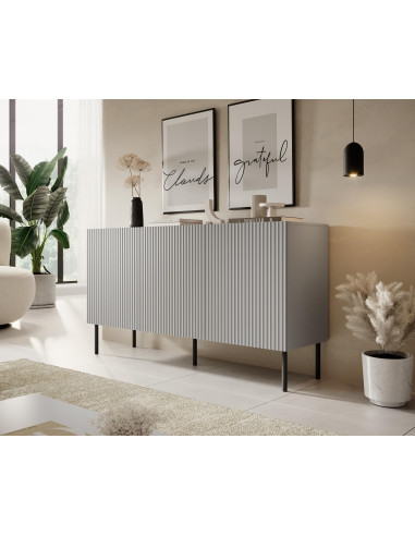 ASENSIO KM-1 Komoda Jasny Popiel 150x42x81cm - Design i Funkcjonalność