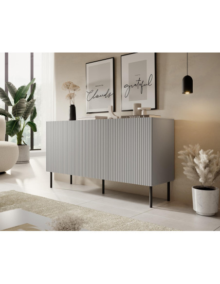 ASENSIO KM-1 Komoda Jasny Popiel 150x42x81cm - Design i Funkcjonalność