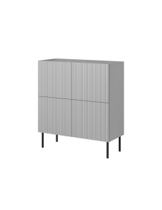 ASENSIO KM-2 Komoda Jasny Popiel 100x42x110cm - Styl i Praktyczność