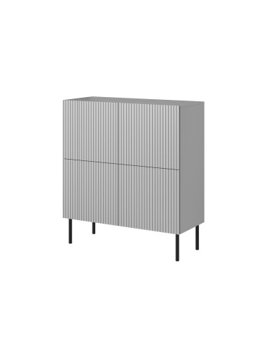 ASENSIO KM-2 Komoda Jasny Popiel 100x42x110cm - Styl i Praktyczność