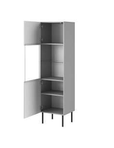ASENSIO Witryna Jasny Popiel 50x42x180cm - Design i Ekskluzywność 2