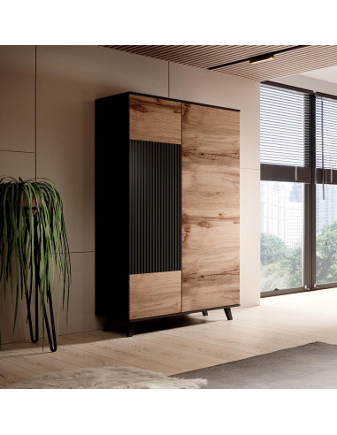 RANDOM Szafa Dąb Wotan 90x55x182cm - Przestrzeń i Organizacja