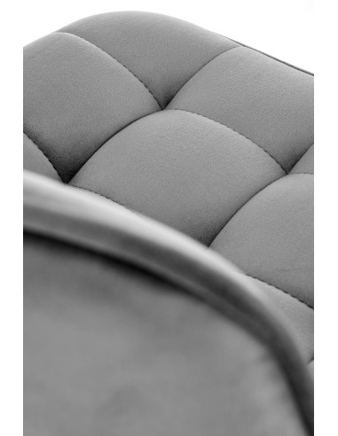 H120 Hoker Regulowany Pikowany Popiel/Złoty - Elegancja i Komfort