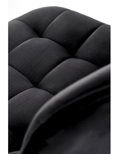 H120 hoker nogi - złote, siedzisko - czarny (1p 1szt)