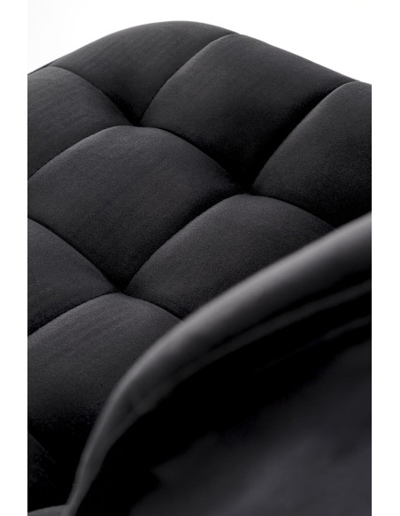 H120 hoker nogi - złote, siedzisko - czarny (1p 1szt)