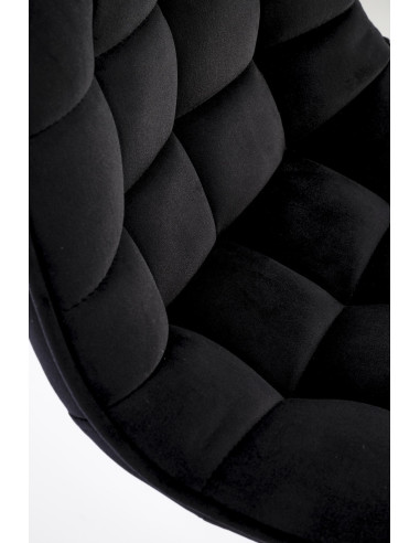 H120 hoker nogi - złote, siedzisko - czarny (1p 1szt)