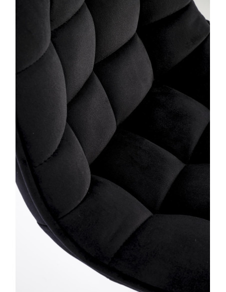 H120 hoker nogi - złote, siedzisko - czarny (1p 1szt)