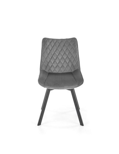 K520 Krzesło Obrotowe, Oparcie Popielate w Romby - Elegancja i Komfort