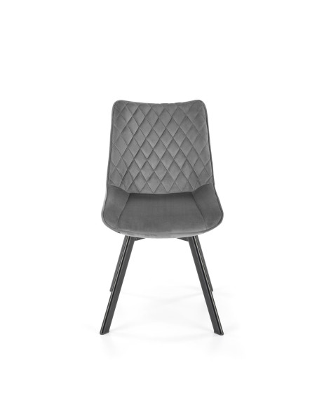 K520 Krzesło Obrotowe, Oparcie Popielate w Romby - Elegancja i Komfort