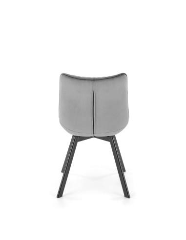 K520 Krzesło Obrotowe, Oparcie Popielate w Romby - Elegancja i Komfort