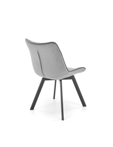 K520 Krzesło Obrotowe, Oparcie Popielate w Romby - Elegancja i Komfort