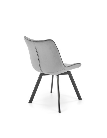 K520 Krzesło Obrotowe, Oparcie Popielate w Romby - Elegancja i Komfort