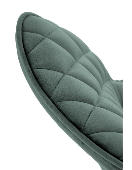 K520 Krzesło Obrotowe, C. Zielone Oparcie w Romby - Elegancja i Komfort