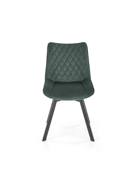 K520 Krzesło Obrotowe, C. Zielone Oparcie w Romby - Elegancja i Komfort