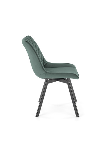 K520 Krzesło Obrotowe, C. Zielone Oparcie w Romby - Elegancja i Komfort