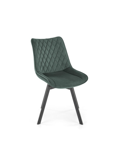 K520 Krzesło Obrotowe, C. Zielone Oparcie w Romby - Elegancja i Komfort