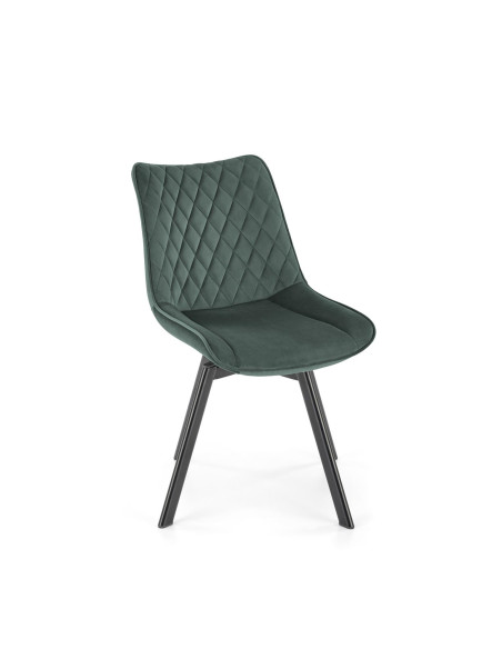 K520 Krzesło Obrotowe, C. Zielone Oparcie w Romby - Elegancja i Komfort