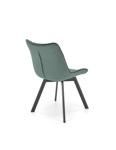 K520 Krzesło Obrotowe, C. Zielone Oparcie w Romby - Elegancja i Komfort