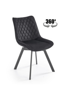K520 Krzesło Obrotowe, Czarne Oparcie w Romby - Styl i Praktyczność