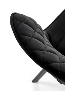 K520 Krzesło Obrotowe, Czarne Oparcie w Romby - Styl i Praktyczność 2