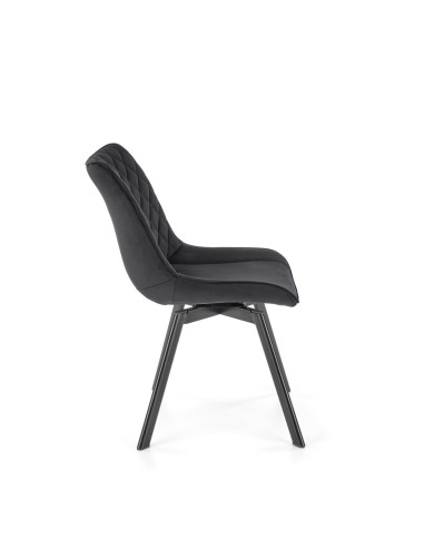 K520 Krzesło Obrotowe, Czarne Oparcie w Romby - Styl i Praktyczność