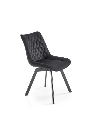 K520 Krzesło Obrotowe, Czarne Oparcie w Romby - Styl i Praktyczność