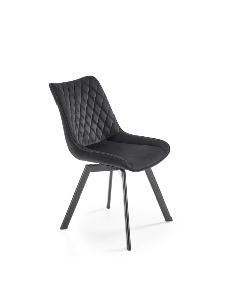 K520 Krzesło Obrotowe, Czarne Oparcie w Romby - Styl i Praktyczność