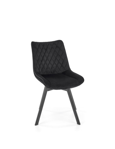 K520 Krzesło Obrotowe, Czarne Oparcie w Romby - Styl i Praktyczność