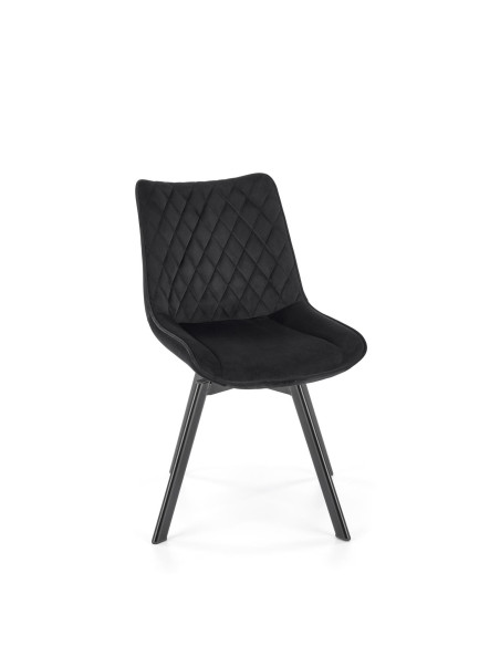 K520 Krzesło Obrotowe, Czarne Oparcie w Romby - Styl i Praktyczność