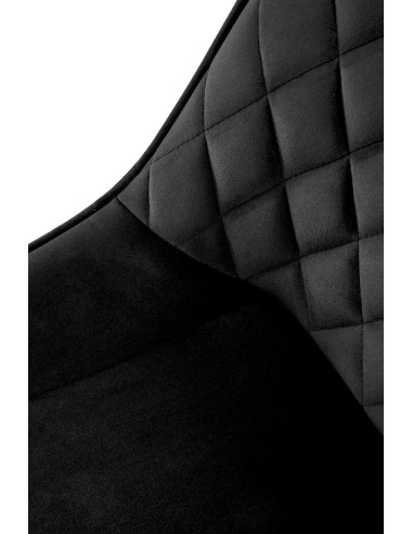 K520 Krzesło Obrotowe, Czarne Oparcie w Romby - Styl i Praktyczność