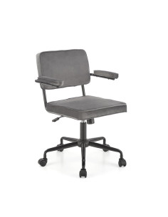 FIDEL Fotel Popielaty Bluvel 14 - Komfort, Design i Nowoczesna Ergonomia