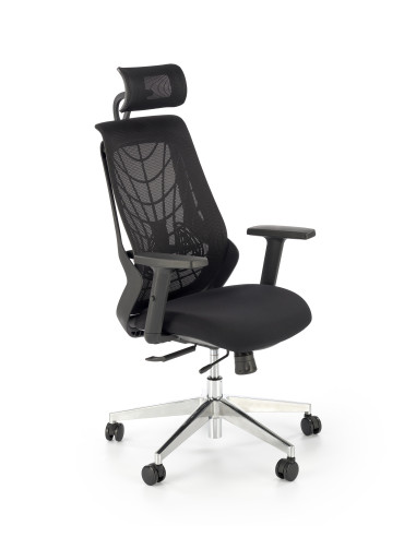 GERONIMO Fotel Synchroniczny Czarny - Nowoczesne Rozwiązania Ergonomiczne