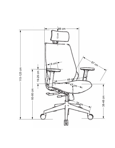 GERONIMO Fotel Synchroniczny Czarny - Nowoczesne Rozwiązania Ergonomiczne