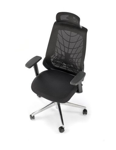 GERONIMO Fotel Synchroniczny Czarny - Nowoczesne Rozwiązania Ergonomiczne