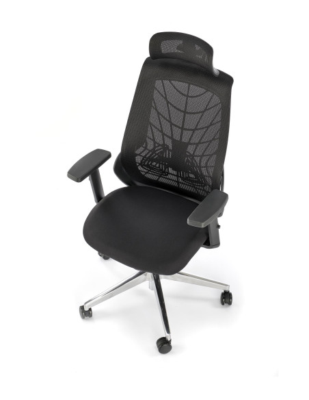 GERONIMO Fotel Synchroniczny Czarny - Nowoczesne Rozwiązania Ergonomiczne