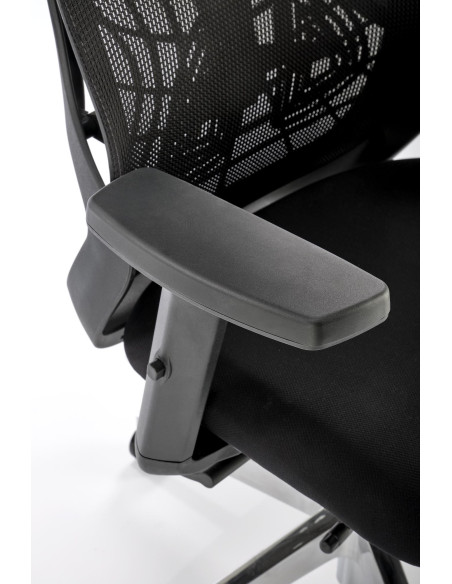 GERONIMO Fotel Synchroniczny Czarny - Nowoczesne Rozwiązania Ergonomiczne