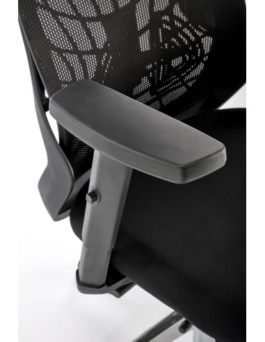 GERONIMO Fotel Synchroniczny Czarny - Nowoczesne Rozwiązania Ergonomiczne