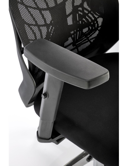 GERONIMO Fotel Synchroniczny Czarny - Nowoczesne Rozwiązania Ergonomiczne