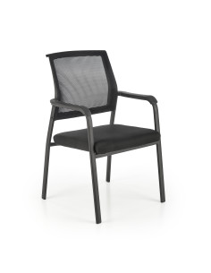 BERGEN Fotel Czarny Tkanina Membranowa - Minimalizm i Funkcjonalność