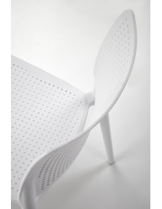K514 Krzesło Białe Polipropylen - Nowoczesny Design i Uniwersalność 2