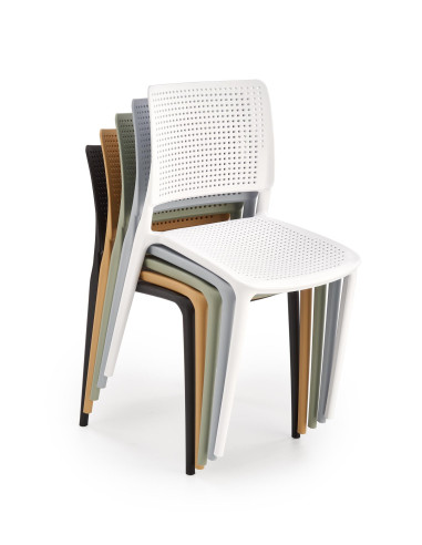 K514 Krzesło Białe Polipropylen - Nowoczesny Design i Uniwersalność