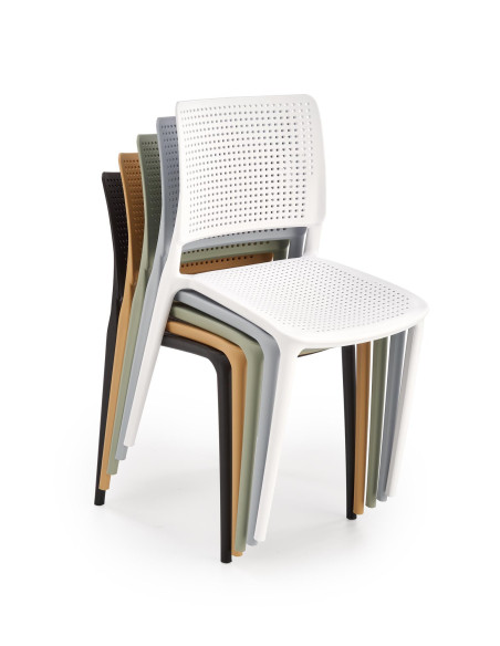 K514 Krzesło Białe Polipropylen - Nowoczesny Design i Uniwersalność