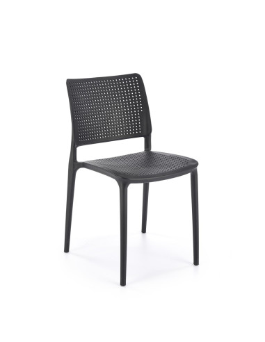 K514 Krzesło Czarne Polipropylenowe - Stylowy Akcent w Przestrzeni