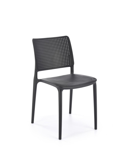 K514 Krzesło Czarne Polipropylenowe - Stylowy Akcent w Przestrzeni