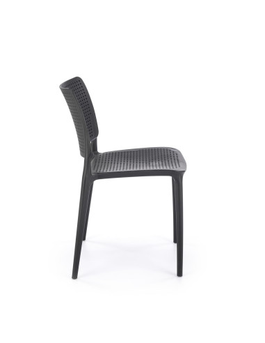 K514 Krzesło Czarne Polipropylenowe - Stylowy Akcent w Przestrzeni