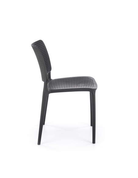 K514 Krzesło Czarne Polipropylenowe - Stylowy Akcent w Przestrzeni